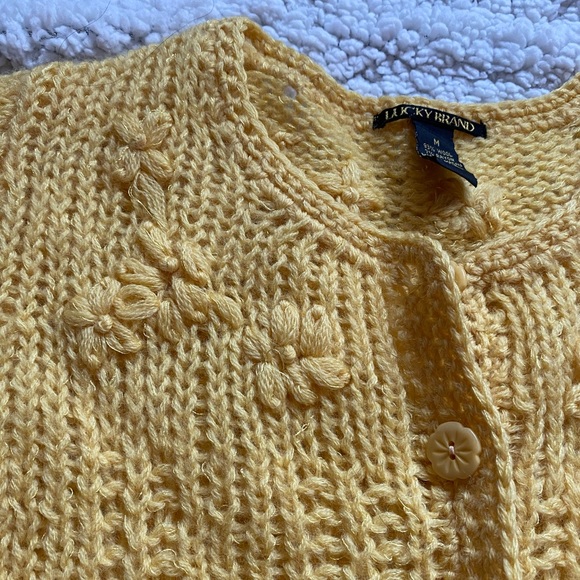 Vintage Lucky Brand Short Sleeve Sweater - Picture 3 of 6